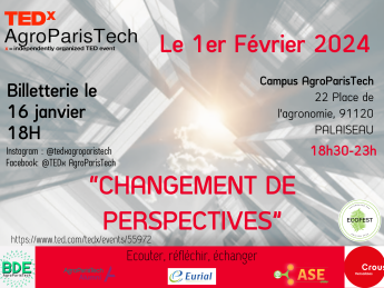 Affiche TedX AgroParisTech 2024